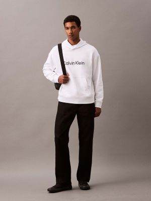 Imagen 2 del producto Polerón con Gorro con Logo Estándar Blanco Calvin Klein