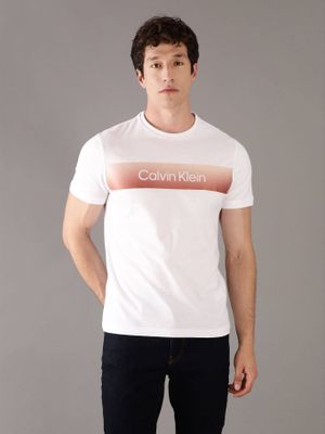 Imagen 1 del producto Polera Linear con Logo Blanco Calvin Klein
