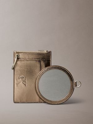 Imagen 1 del producto Giftset De Billetera Y Espejo Dorado Calvin Klein