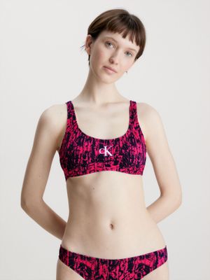 Imagen 1 del producto Top Bikini CK Monogram Fucsia Calvin Klein