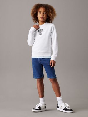 Imagen 2 del producto Polerón Niño Good Level Graphic Blanco Calvin Klein