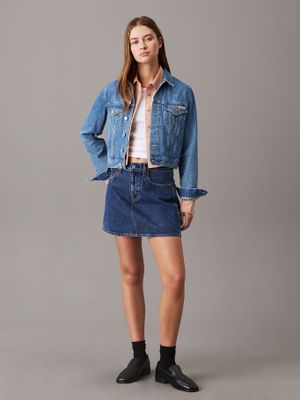 Imagen 2 del producto Chaqueta denim cropped 90-s Azul Calvin Klein