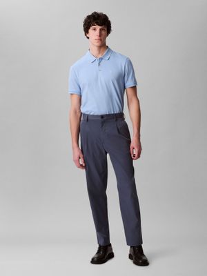 Imagen 2 del producto Polo con Monograma Bordado Celeste Calvin Klein