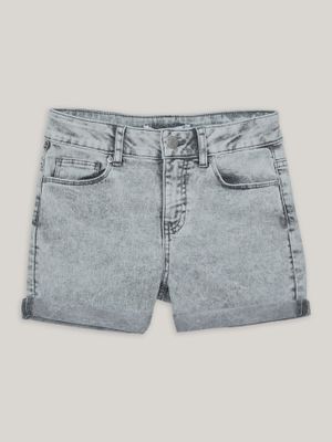 Short Denim Niña Cuffed Gris Calvin Klein