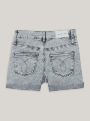 Imagen 2 del producto Short Denim Niña Cuffed Gris Calvin Klein