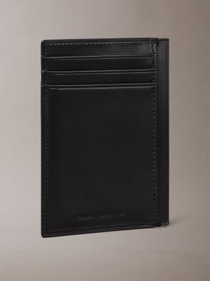 Imagen 2 del producto Tarjetero Vertical con Logo Metálico Negro Calvin Klein