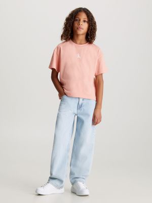 Imagen 2 del producto Polera Niña Ck Logo Boxy Rosado Calvin Klein