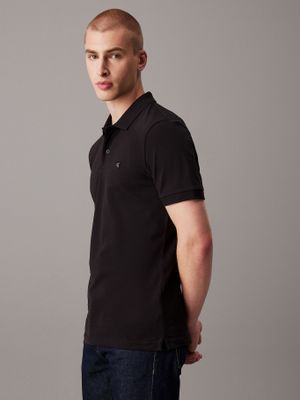 Polo CK Embro Badge Slim Negro Calvin Klein