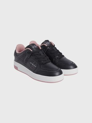 Zapatillas basket de cuero sintético Negro Calvin Klein