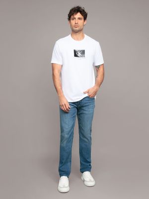 Imagen 2 del producto Polera con monograma en caja Blanco Calvin Klein