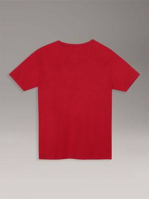 Imagen 2 del producto Polera Niño Manga Corta Con Monograma Rojo Calvin Klein