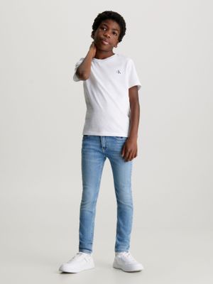 Jeans Niño Mid Rise Skinny Azul Calvin Klein