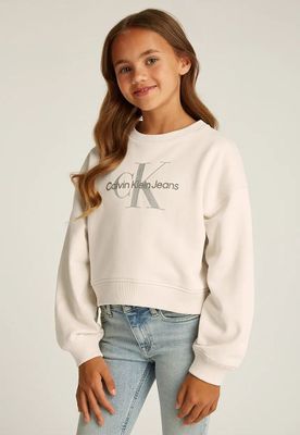Imagen 1 del producto Polerón detalles brillante para niña Beige Calvin Klein