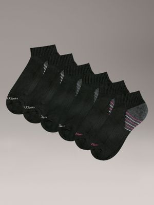 Pack 6 Calcetines con Acolchado Negro Calvin Klein