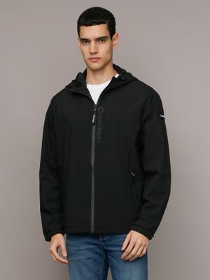 Cortaviento Stretch Negro Calvin Klein