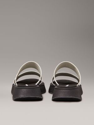 Imagen 2 del producto Sandalias Cuero Double Strap Negro Calvin Klein