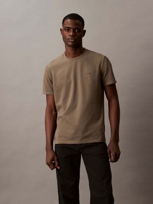 Polera con Logo Tonal Café Calvin Klein
