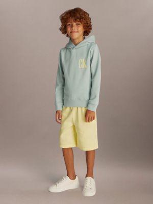 Polerón Niño Chest Ck Graphic Verde Calvin Klein