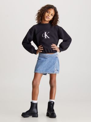 Imagen 2 del producto Polerón Niña Iridescent Negro Calvin Klein
