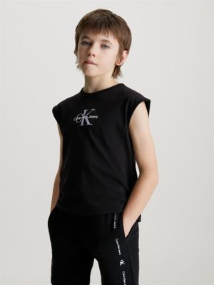 Imagen 2 del producto Polera Niño Monologo Relaxed Negro Calvin Klein
