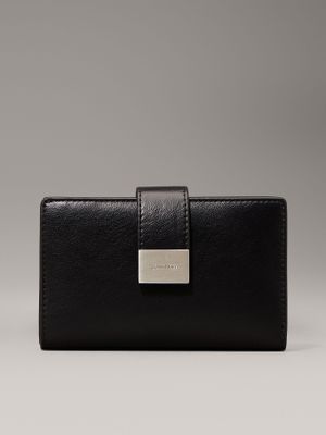 Billetera Snap Medium Negro Calvin Klein