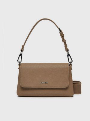 Cartera Ck Must Strap Mini Café Calvin Klein