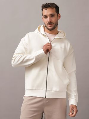 Polerón con Gorro Color Embossed Blanco Calvin Klein