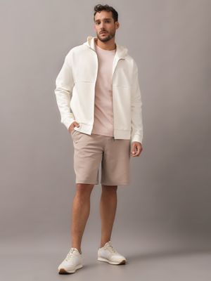 Imagen 2 del producto Polerón con Gorro Color Embossed Blanco Calvin Klein