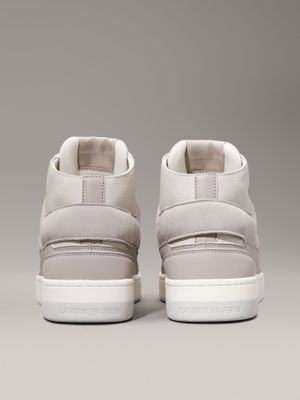 Imagen 2 del producto Zapatillas Cuero Basket Cupsole Mid Gris Calvin Klein