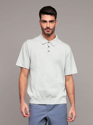 Sweater polo hallmark Gris Calvin Klein