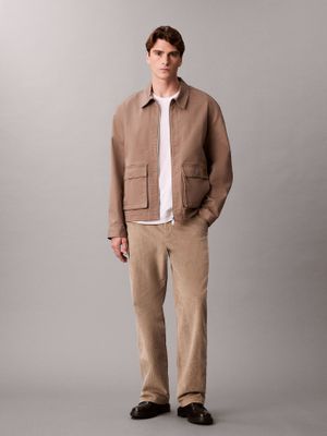 Imagen 1 del producto Pantalón Recto de Pana Estilo 90S Beige Calvin Klein