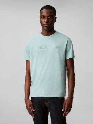 Polera con Logotipo Tonal Verde Calvin Klein