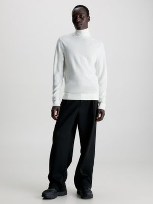 Imagen 2 del producto Sweater Cuello Alto Merino Blanco Calvin Klein