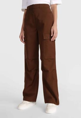 Imagen 2 del producto Pantalón Cargo Zipped Loose Café