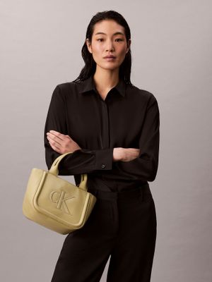 Imagen 2 del producto Cartera Tote Pequeña Con Logo Verde Calvin Klein