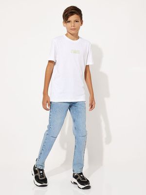 Imagen 2 del producto Polera Niño Jersey Wave Blanco Calvin Klein
