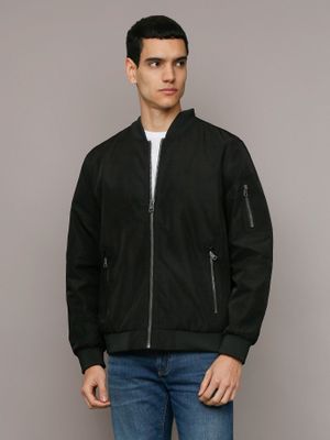 Chaqueta Ligera Con Cremallera Negro Calvin Klein