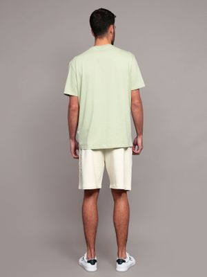 Imagen 2 del producto Short de Algodón con Logo Bordado Beige Calvin Klein