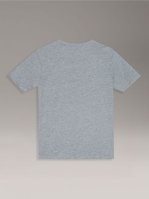 Imagen 2 del producto Polera Niño Con Bolsillo Y Logotipo Gris Calvin Klein