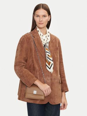 Imagen 2 del producto Bandolera Ck Plaque Café Calvin Klein