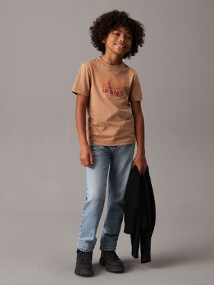 Imagen 2 del producto Polera Niño Gradient Flock Logo Café Calvin Klein