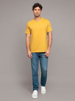 Imagen 2 del producto Polera con logotipo tonal Amarillo Calvin Klein