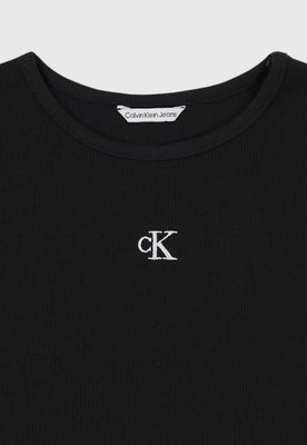 Imagen 2 del producto Polera Niña Shirred Baby Negro Calvin Klein