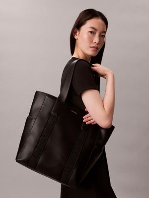 Imagen 2 del producto Cartera Tote De Portátil Jacquard Negro Calvin Klein