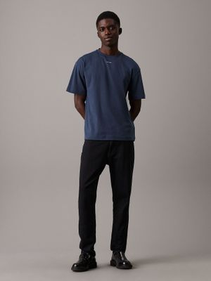 Imagen 2 del producto Polera Nano Logo Interlock PPK Azul Calvin Klein