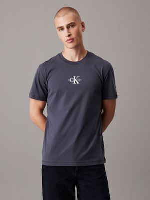 Imagen 1 del producto Polera con monograma Azul Calvin Klein