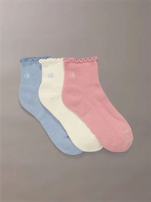 Pack 3 Calcetines Cushi Ruffle Multicolor Calvin Klein
