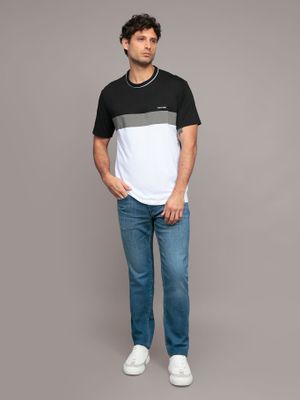 Imagen 2 del producto Polera manga corta bloques de color Blanco Calvin Klein