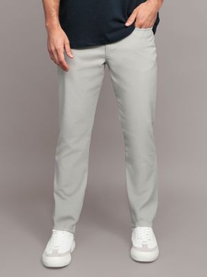 Pantalón Stretch Tech Slim Gris Calvin Klein