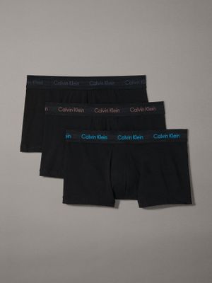 Pack 3 Bóxers Low Riseb Stretch Negro Calvin Klein